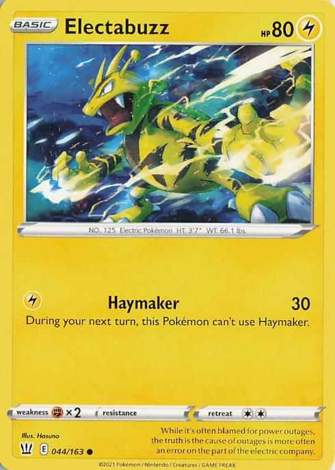 Electabuzz - Battle Styles 044/163