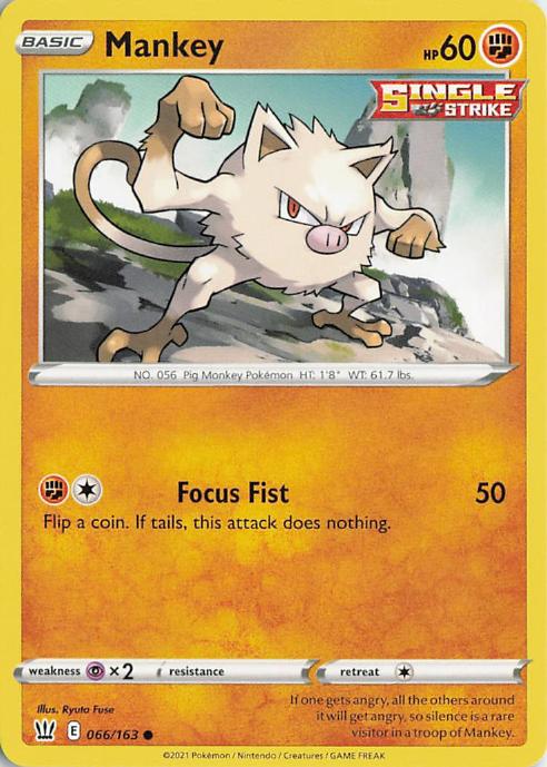 Mankey - Battle Styles 066/163