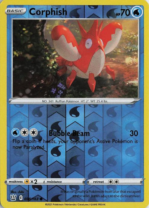 Corphish - Battle Styles 038/163 (Reverse Holo)