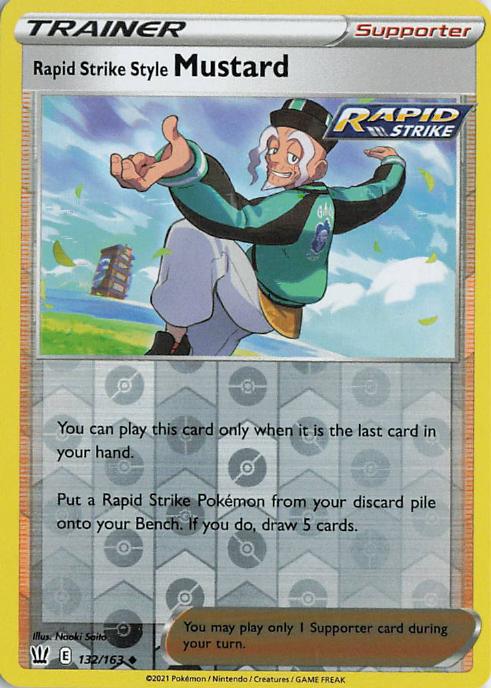 Rapid Strike Style Mustard - Battle Styles 132/163 (Reverse Holo)