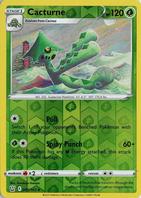 Cacturne - Battle Styles 005/163 (Reverse Holo)