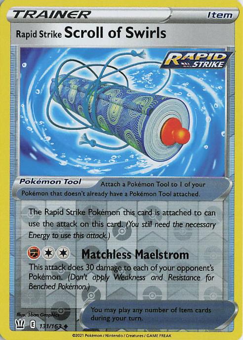 Rapid Strike Scroll of Swirls - Battle Styles 131/163 (Reverse Holo)