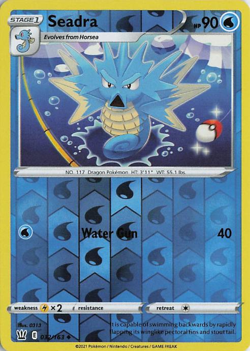 Seadra - Battle Styles 032/163 (Reverse Holo)