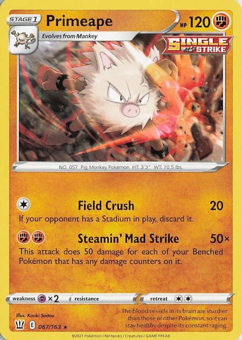 Primeape - Battle Styles 067/163