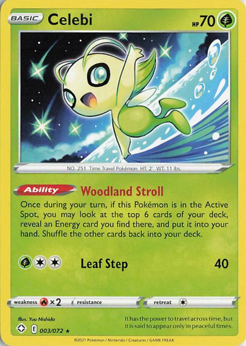 Celebi - Shining Fates 003/072 (Holo)