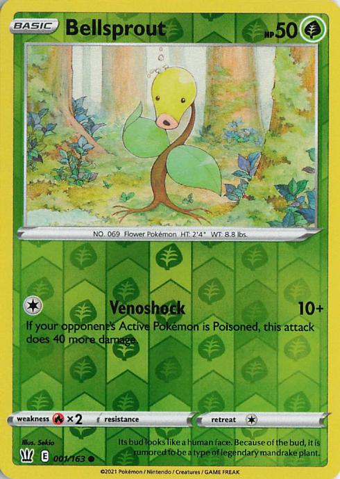 Bellsprout - Battle Styles 001/163 (Reverse Holo)