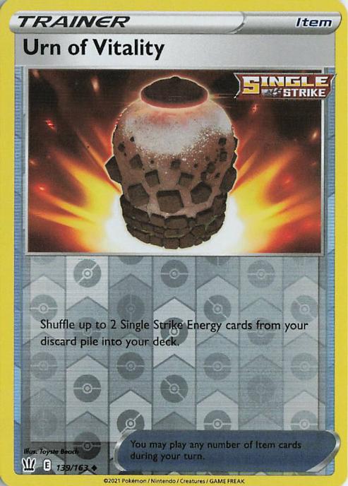 Urn of Vitality - Battle Styles 139/163 (Reverse Holo)