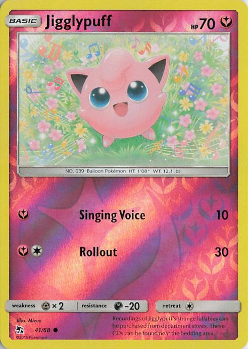Jigglypuff - Hidden Fates 041/068 (Reverse Holo)