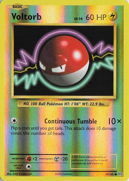 Voltorb - Evolutions 039/108 (Reverse Holo)