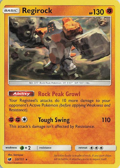 Regirock - Crimson Invasion 053/111 (Holo)