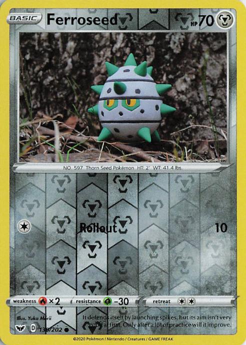 Ferroseed - Sword & Shield 138/202 (Reverse Holo)