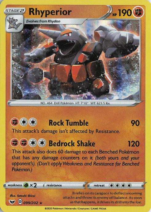 Rhyperior - Sword & Shield 099/202 (Holo)