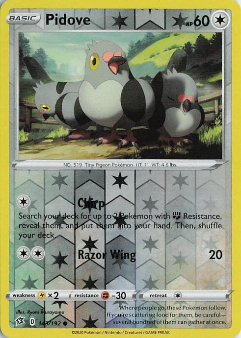 Pidove - Rebel Clash 145/192 (Reverse Holo)