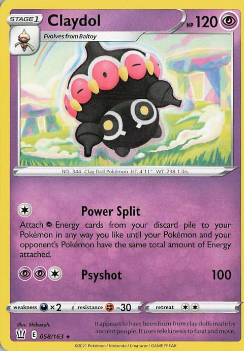 Claydol - Battle Styles 058/163 (Reverse Holo)