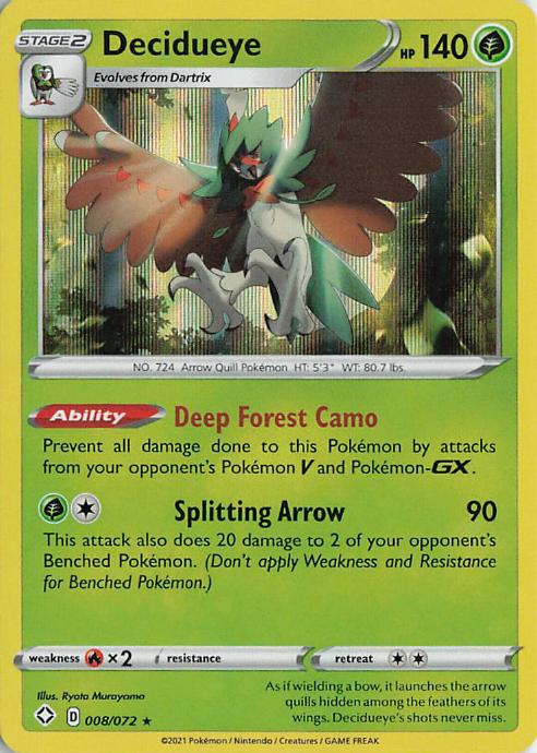 Decidueye - Shining Fates 008/072 (Holo)