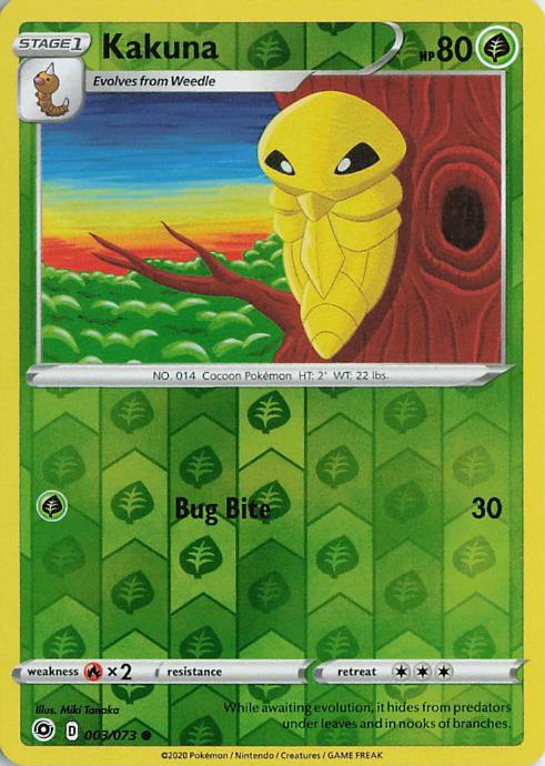 Kakuna - Champion's Path 003/073 (Reverse Holo)