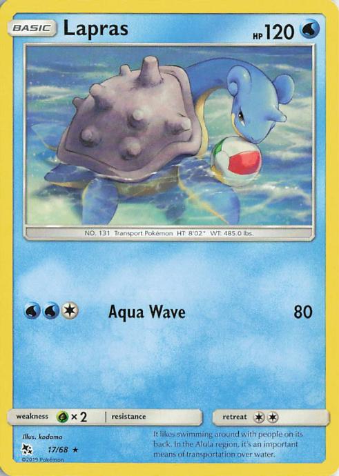 Lapras - Hidden Fates 017/068 (Holo)