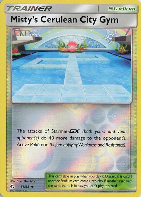 Misty's Cerulean City Gym - Hidden Fates 061/068 (Reverse Holo)