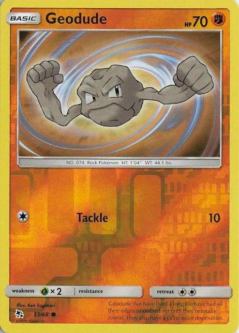 Geodude - Hidden Fates 033/068 (Reverse Holo)