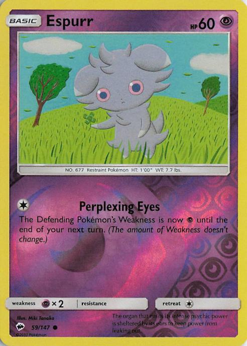 Espurr - Burning Shadows 059/147 (Reverse Holo)