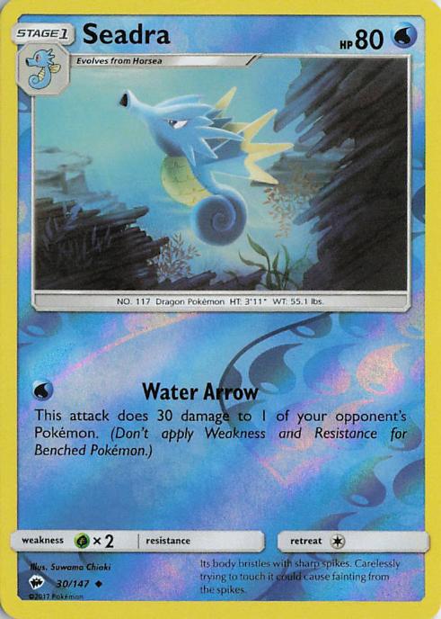Seadra - Burning Shadows 030/147 (Reverse Holo)