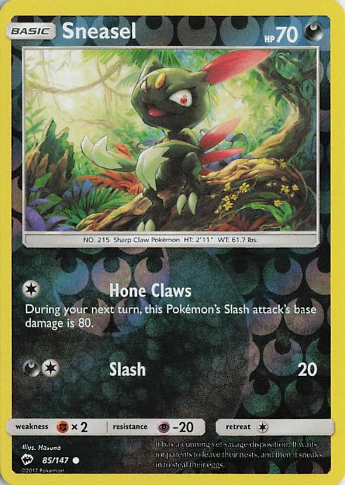 Sneasel - Burning Shadows 085/147 (Reverse Holo)