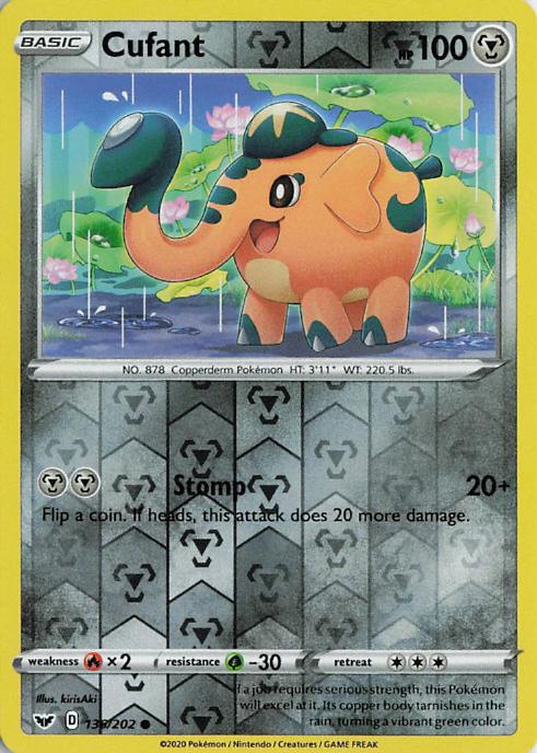 Cufant - Sword & Shield 138/202 (Reverse Holo)