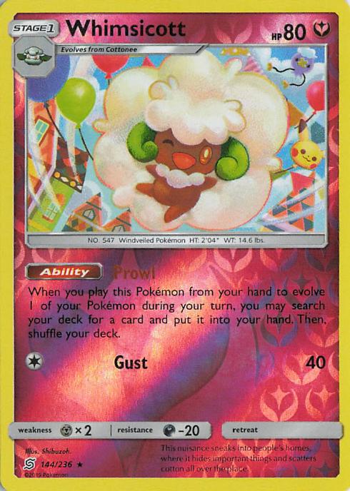 Whimsicott - Unified Minds 144/236 (Holo)