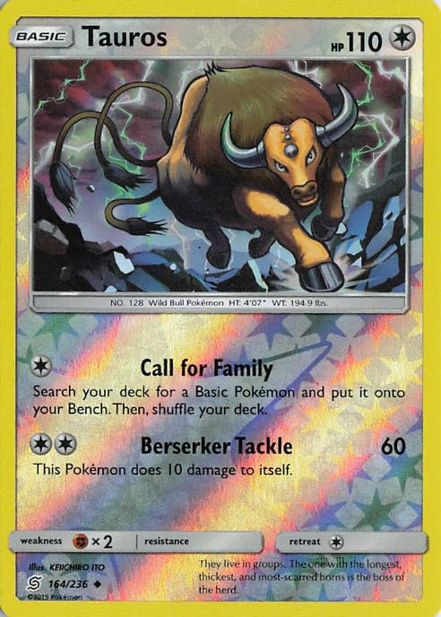 Tauros - Unified Minds 164/236 (Reverse Holo)