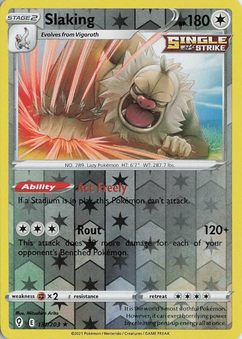 Slaking - Evolving Skies 131/203 (Reverse Holo)