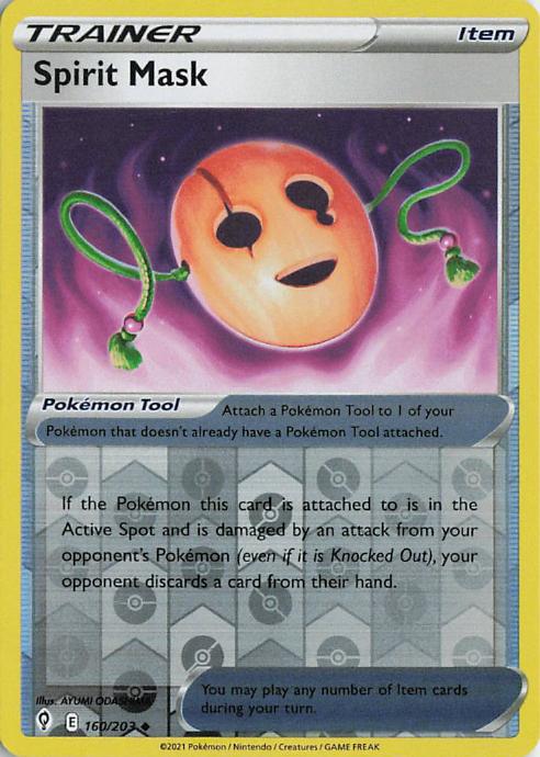Spirit Mask - Evolving Skies 160/203 (Reverse Holo)