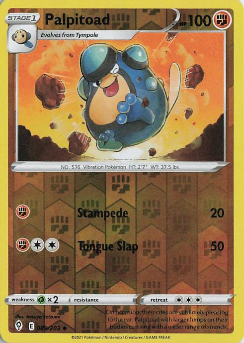 Palpitoad - Evolving Skies 089/203 (Reverse Holo)