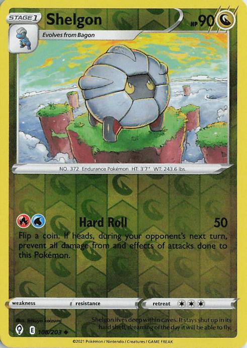 Shelgon - Evolving Skies 108/203 (Reverse Holo)