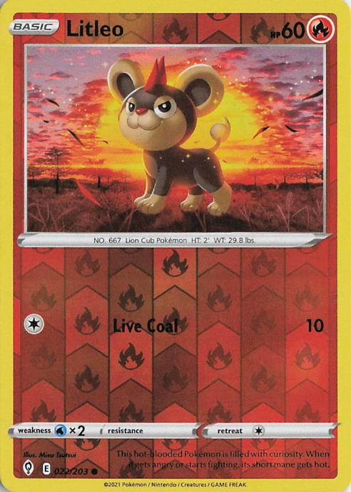 Litleo - Evolving Skies 022/203 (Reverse Holo)