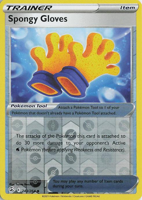 Spongy Gloves - Fusion Strike 243/264 (Reverse Holo)