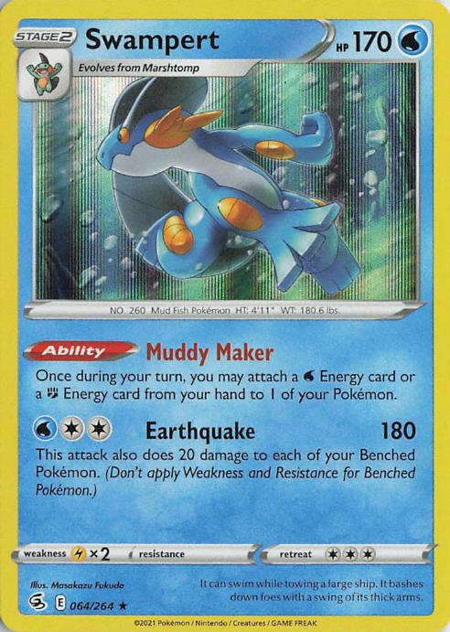 Swampert - Fusion Strike 064/264 (Holo)
