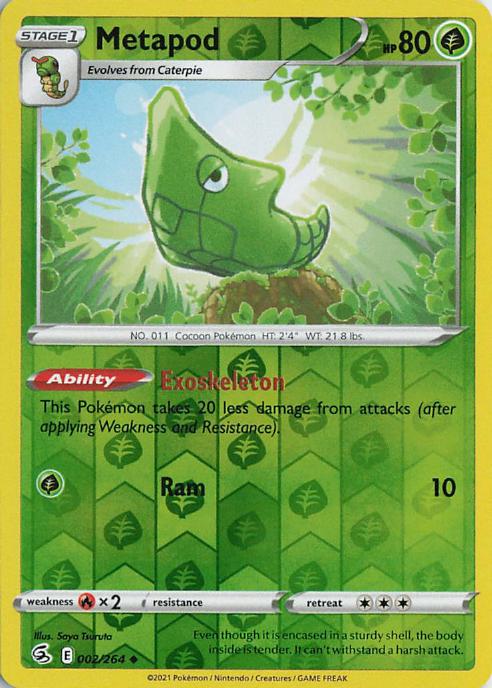 Metapod - Fusion Strike 002/264 (Reverse Holo)
