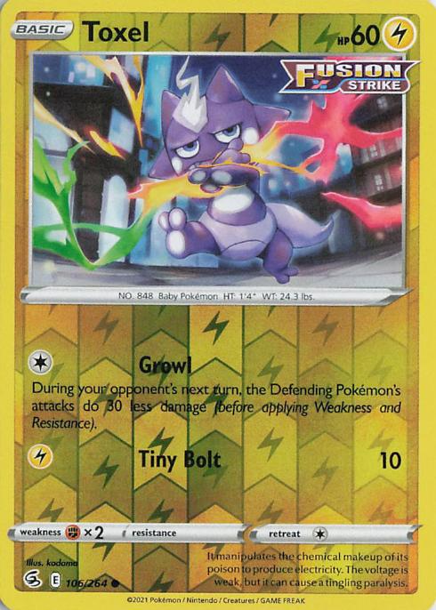 Toxel - Fusion Strike 106/264 (Reverse Holo)