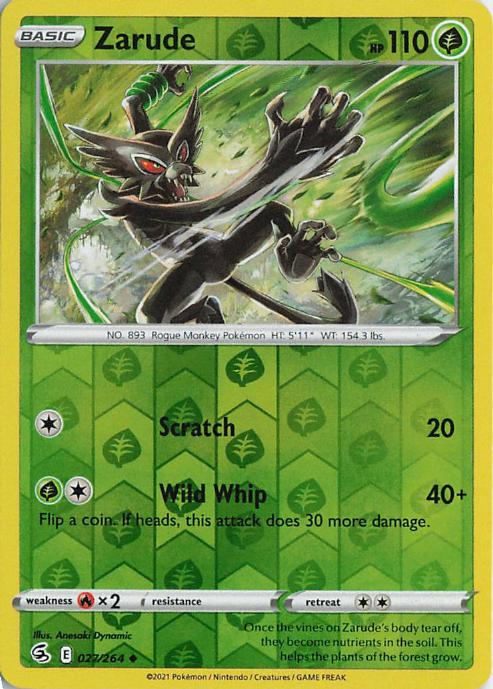 Zarude - Fusion Strike 027/264 (Reverse Holo)