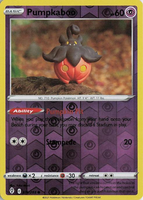 Pumpkaboo - Evolving Skies 076/203 (Reverse Holo)