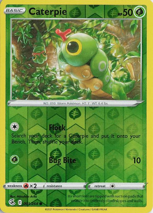 Caterpie - Fusion Strike 001/264 (Reverse Holo)