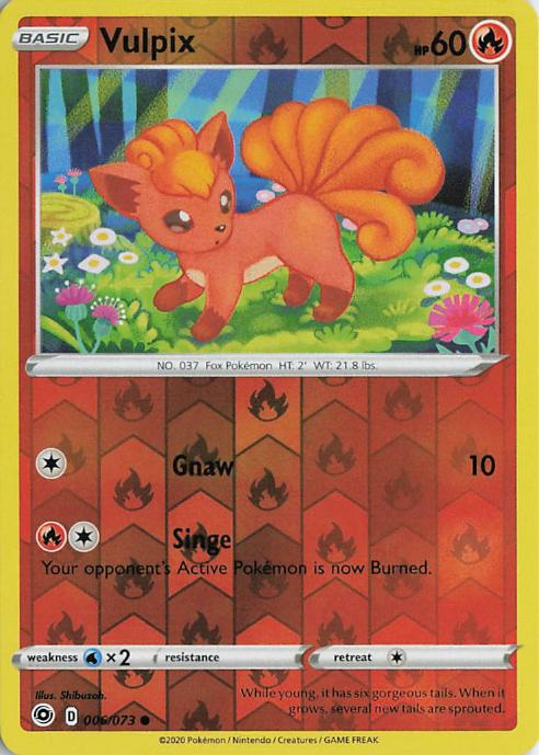 Vulpix - Champion's Path 006/073 (Reverse Holo)