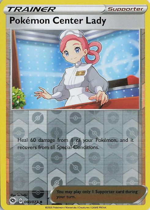 Pokémon Center Lady - Champion's Path 060/073 (Reverse Holo)