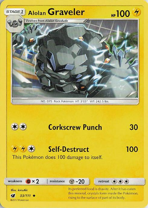 Alolan Graveler - Crimson Invasion 33/111