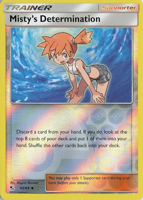 Misty's Determination - Hidden Fates 62/68 (Reverse Holo)