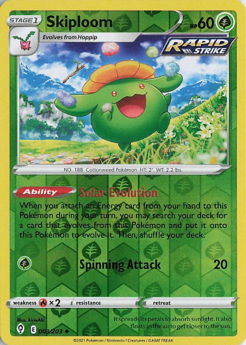 Skiploom - Evolving Skies 003/203 (Reverse Holo)