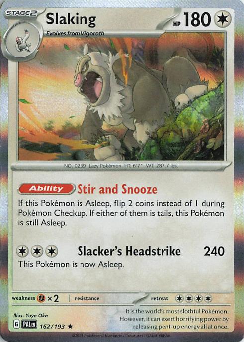 Slaking - Paldea Evolved 162/193 (Reverse Holo)
