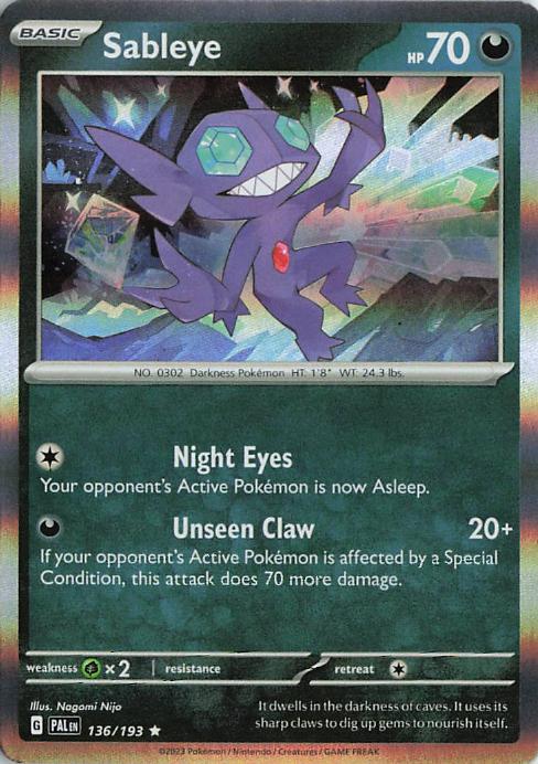 Sableye - Paldea Evolved 136/193 (Reverse Holo)