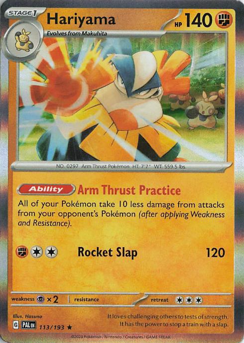 Hariyama - Paldea Evolved 113/193 (Reverse Holo)