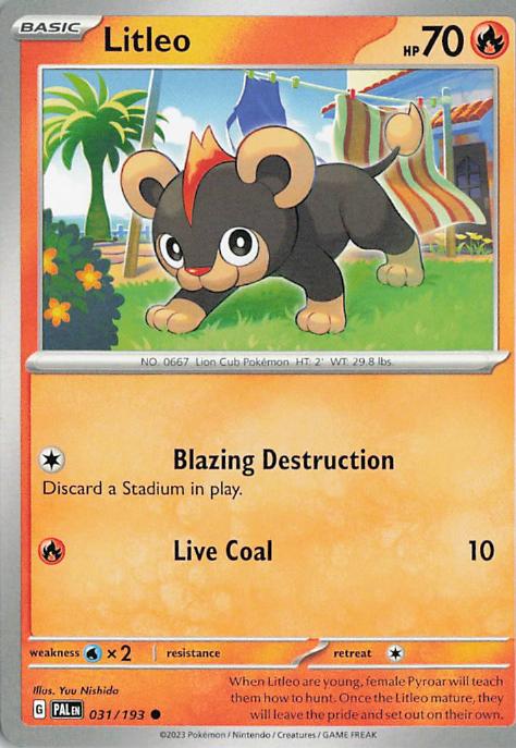 Litleo - Paldea Evolved 031/193